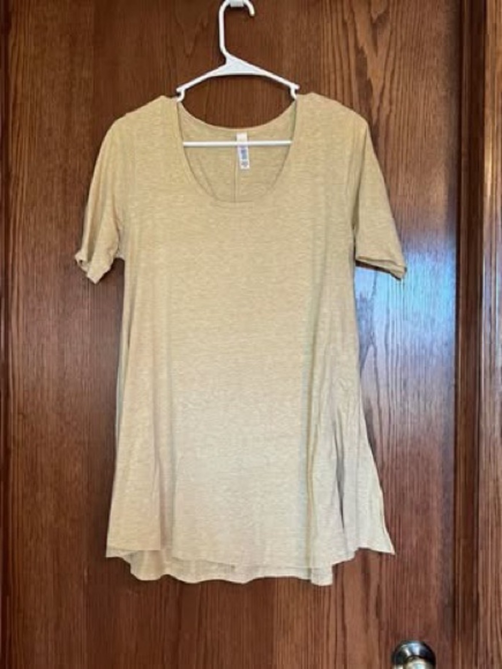 LuLaRoe Light Tan Scoop Neck Tunic